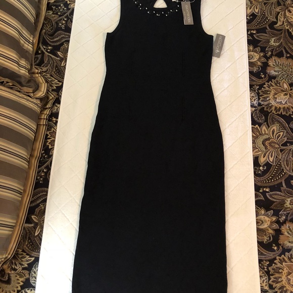 NWT Eva Mendes knit beaded midi dress size M - Picture 5 of 8
